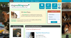 Desktop Screenshot of dogwalkingnow.co.uk