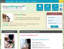 Tablet Screenshot of dogwalkingnow.co.uk